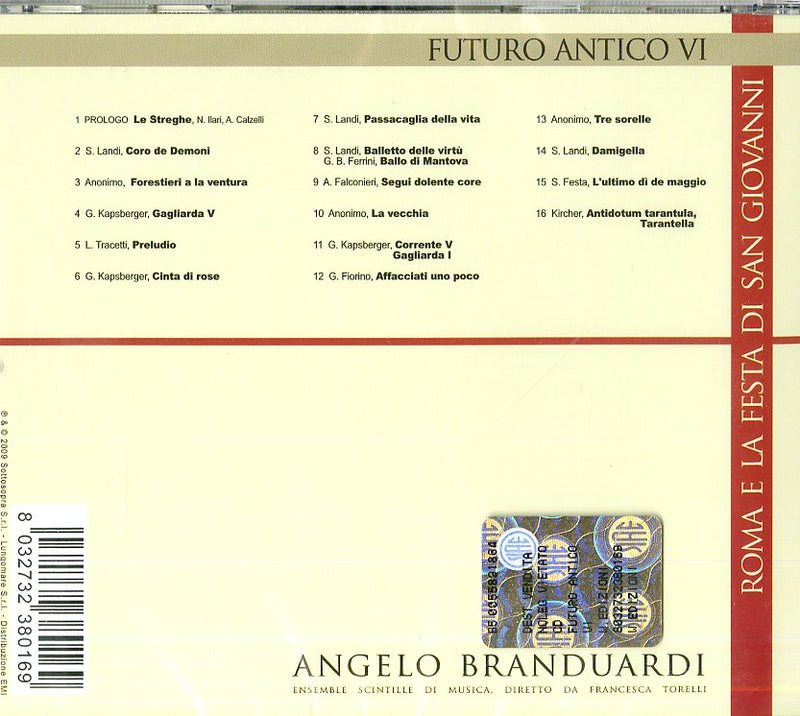 Branduardi Angelo - Futuro Antico Vi Cd 8032732380169