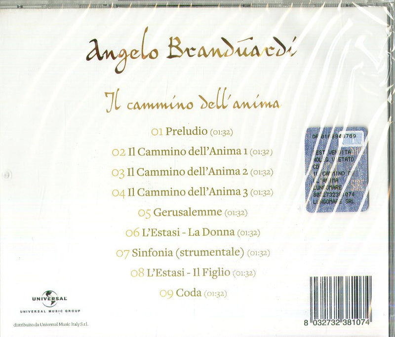 Branduardi Angelo - Il Cammino Dell'Anima Cd 8032732381074