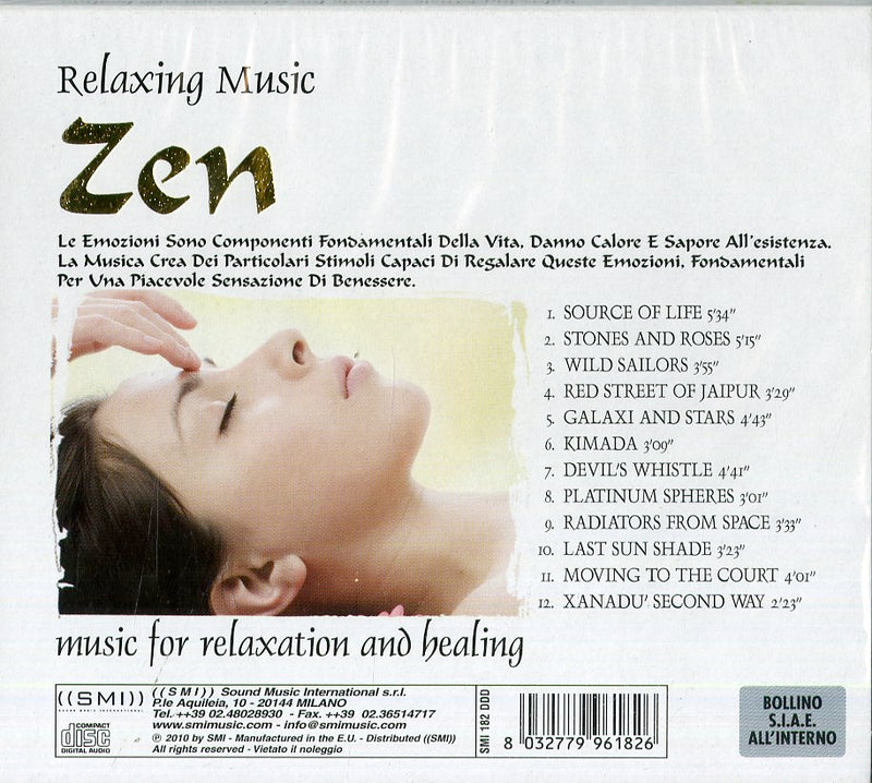 Compilation - Relaxing Music, Zen Cd 8032779961826