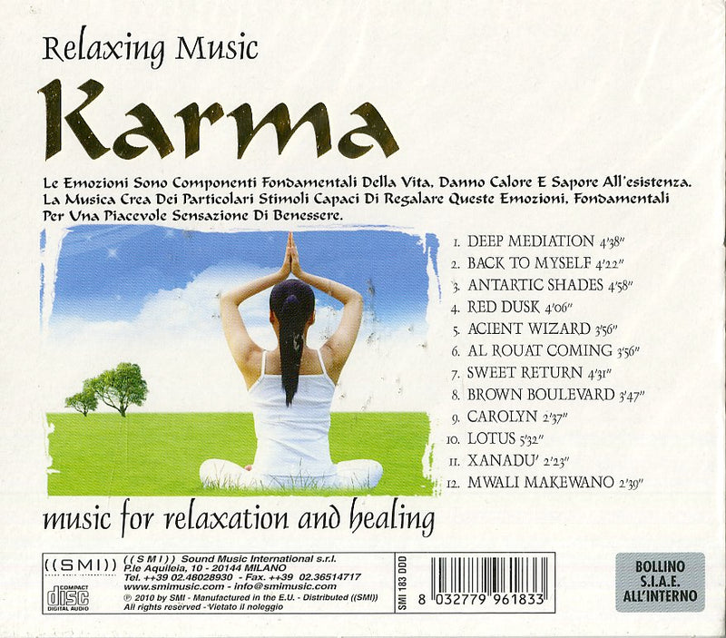 Compilation - Relaxing Music, Karma CD 8032779961833