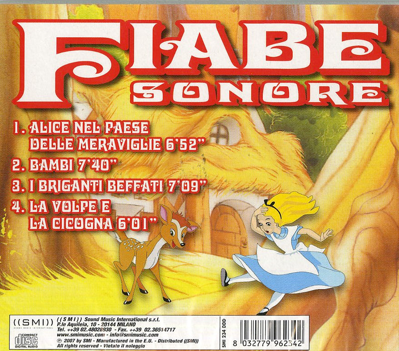 Compilation - Fiabe Sonore (Alice Nel Paese Delle Meraviglie) CD 8032779962342