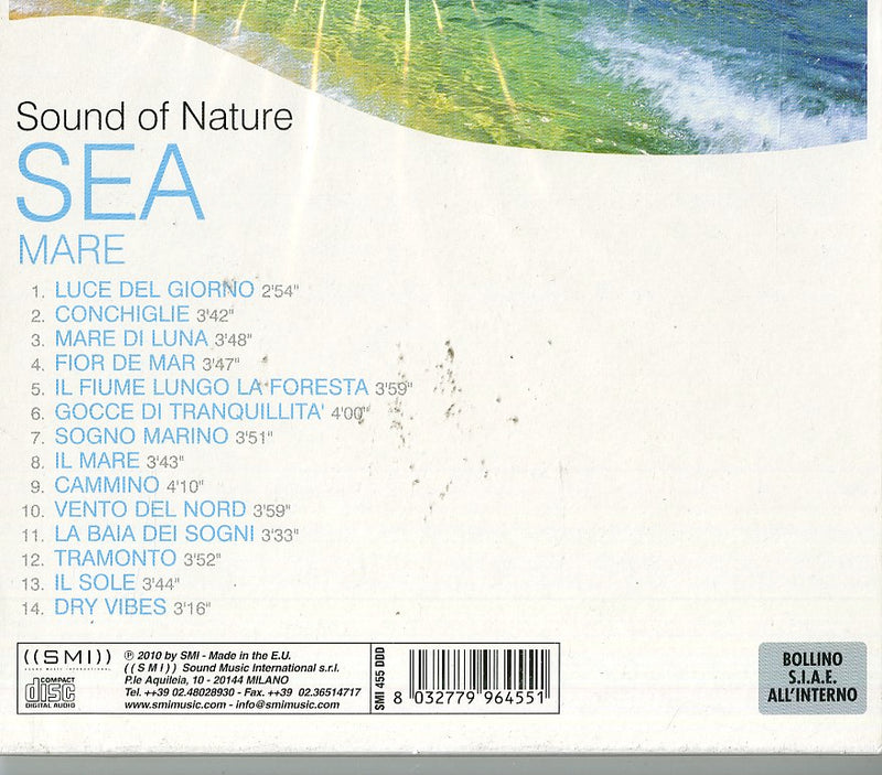 Compilation - Sound Of Nature, Sea (Mare) Cd 8032779964551