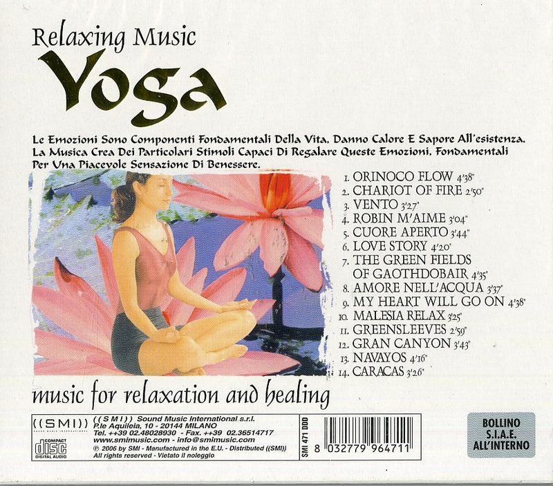 Compilation - Relaxing Music, Yoga CD 8032779964711