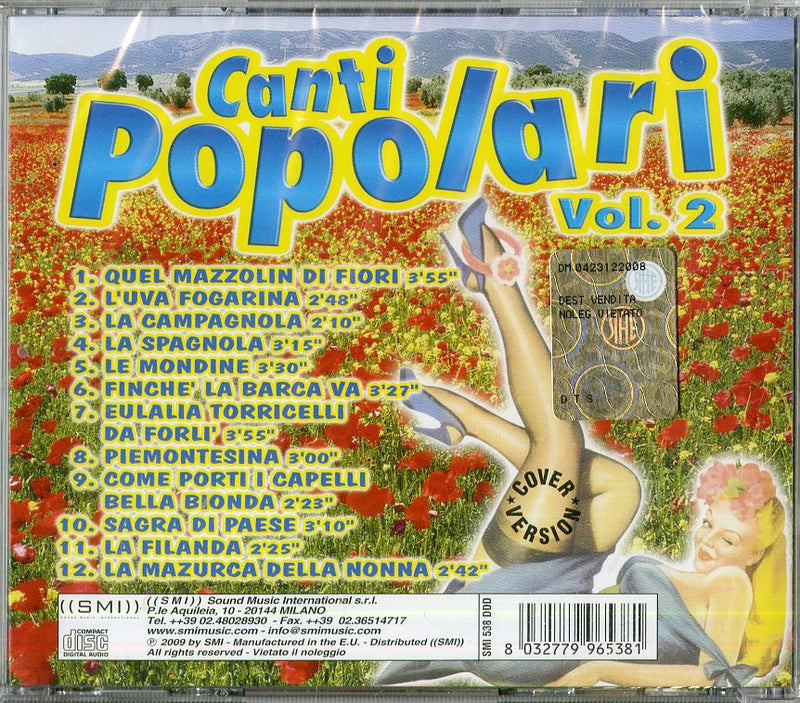 Compilation - Canti Popolari Vol.2 Cd 8032779965381