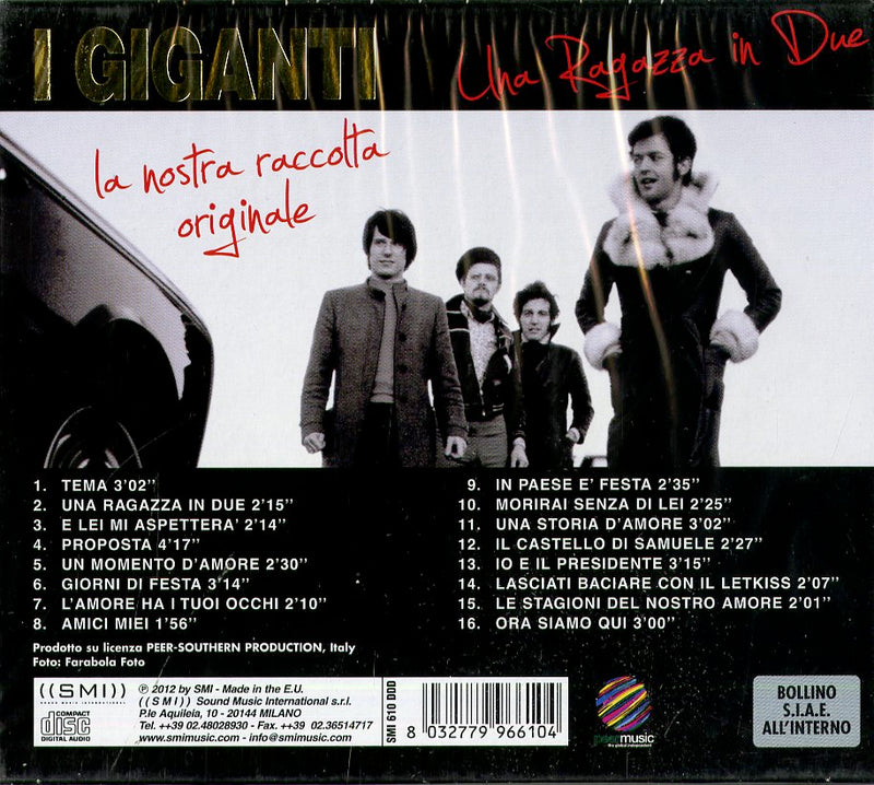 Giganti I - Una Ragazza In Due The Essential Collection Cd 8032779966104