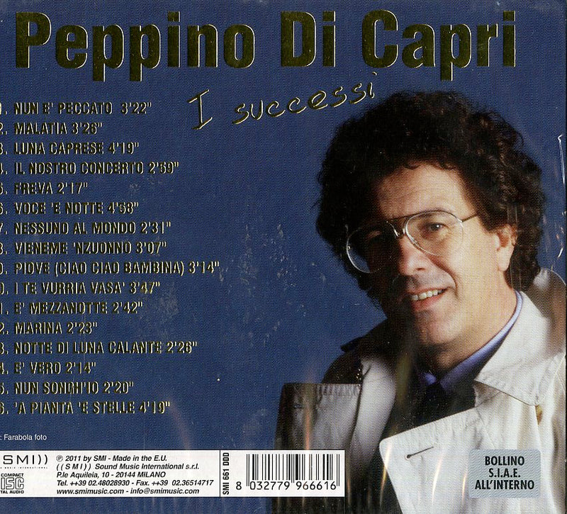 Di Capri Peppino - I Successi Cd 8032779966616