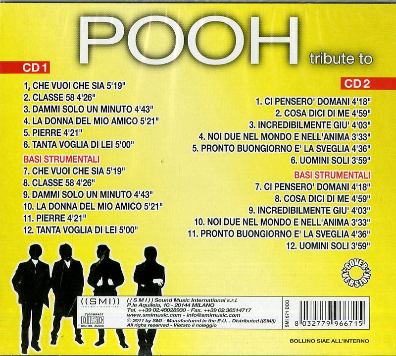 Compilation - Tribute To Pooh + Base Karaoke Cd 8032779966715