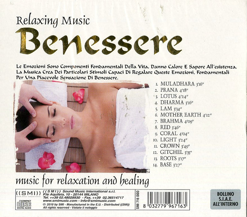 Compilation - Relaxing Music, Benessere Cd 8032779967163