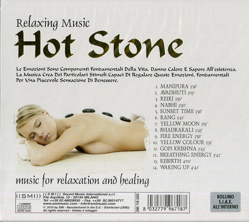 Compilation - Relaxing Music, Hot-Stone Cd 8032779967187