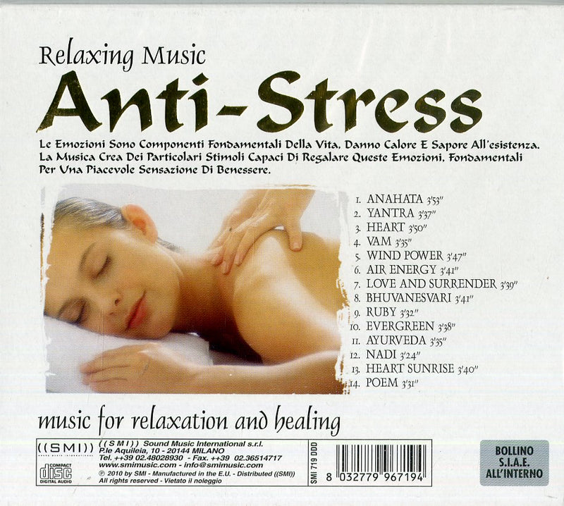 Compilation - Relaxing Music, Anti Stress Cd 8032779967194