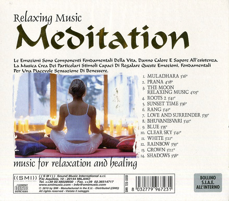 Compilation - Relaxing Music, Meditation Cd 8032779967231