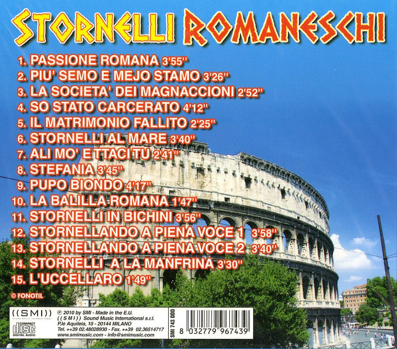 Compilation - Stornelli Romaneschi CD 8032779967439