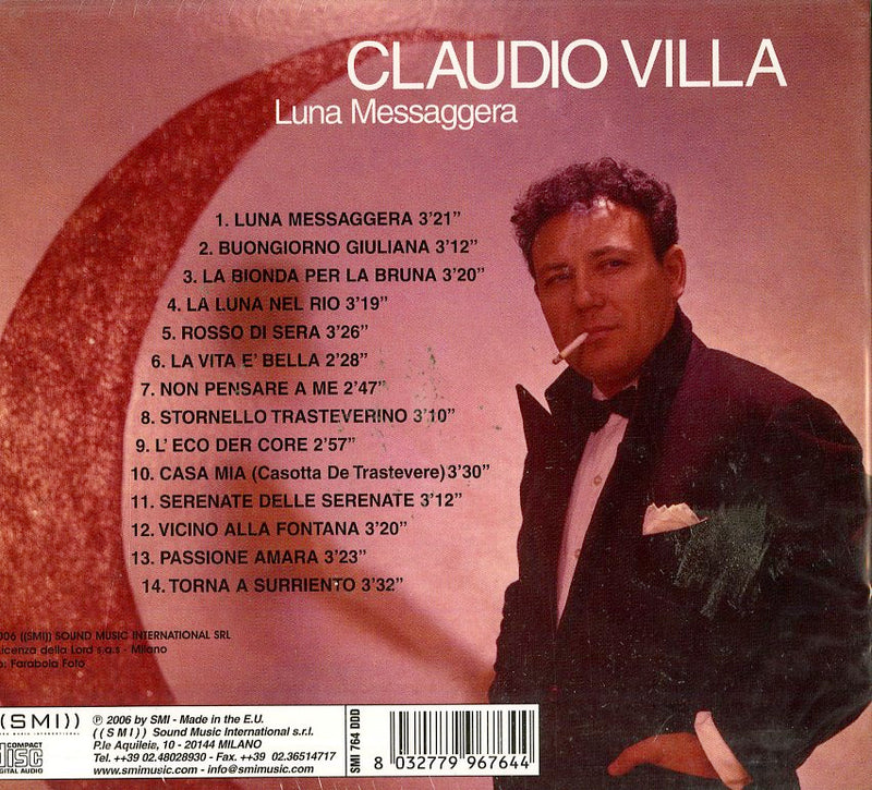 Villa Claudio - Luna Messaggera Cd 8032779967644