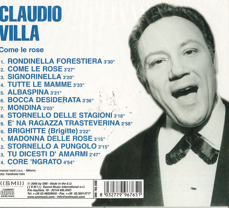 Villa Claudio - Come Le Rose CD 8032779967651