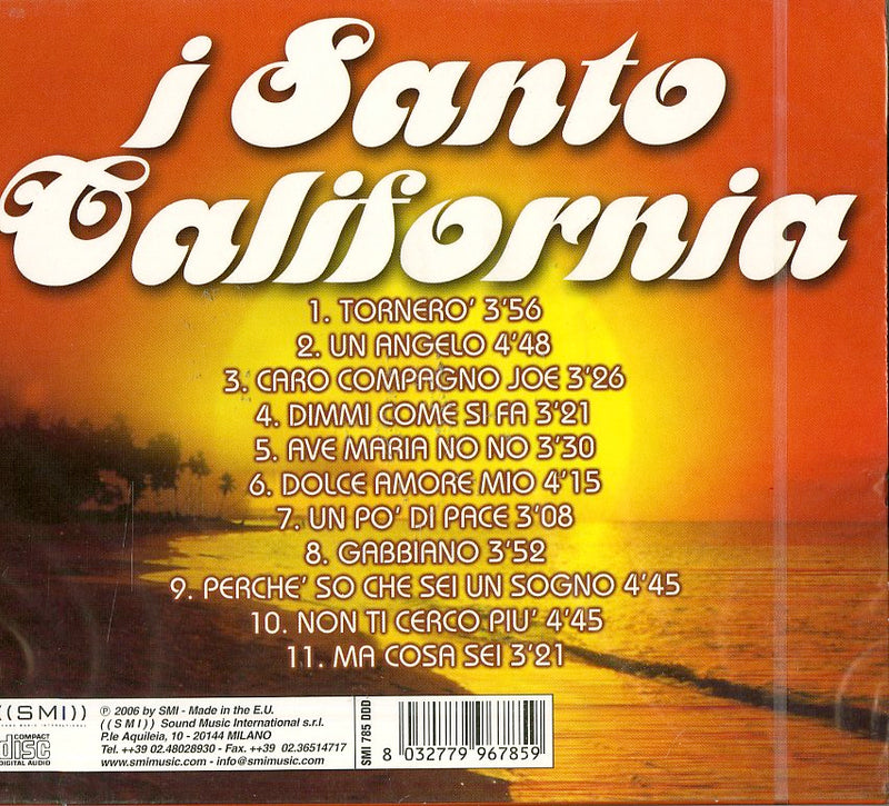 Santo California I - I Successi Cd 8032779967859