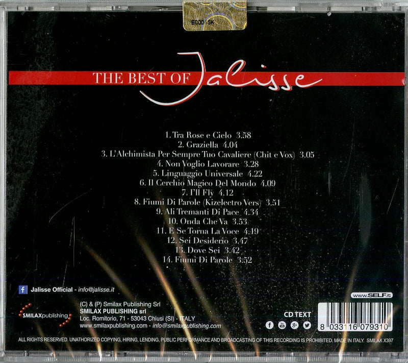 Jalisse - The Best Of Jalisse Cd 8033116079310