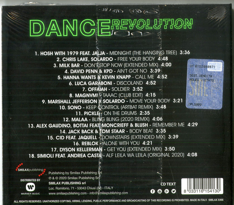 Compilation - Dance Revolution Volume 1 CD 8033116154130