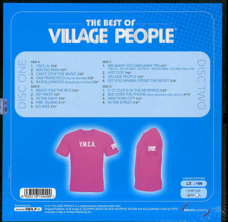 Village People - The Best Of Village People (Box Vinyl Bronze + T-Shirt + Braccialetto Limited) Vinile LP - Vinyl record 8033116154499