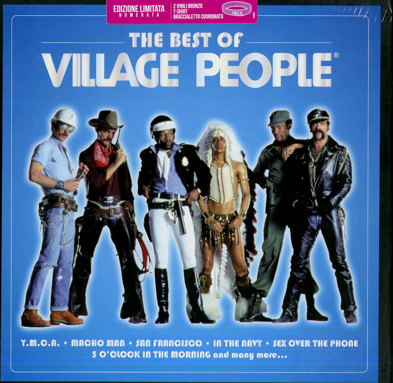 Village People - The Best Of Village People (Box Vinyl Bronze + T-Shirt + Braccialetto Limited) Vinile LP - Vinyl record 8033116154499