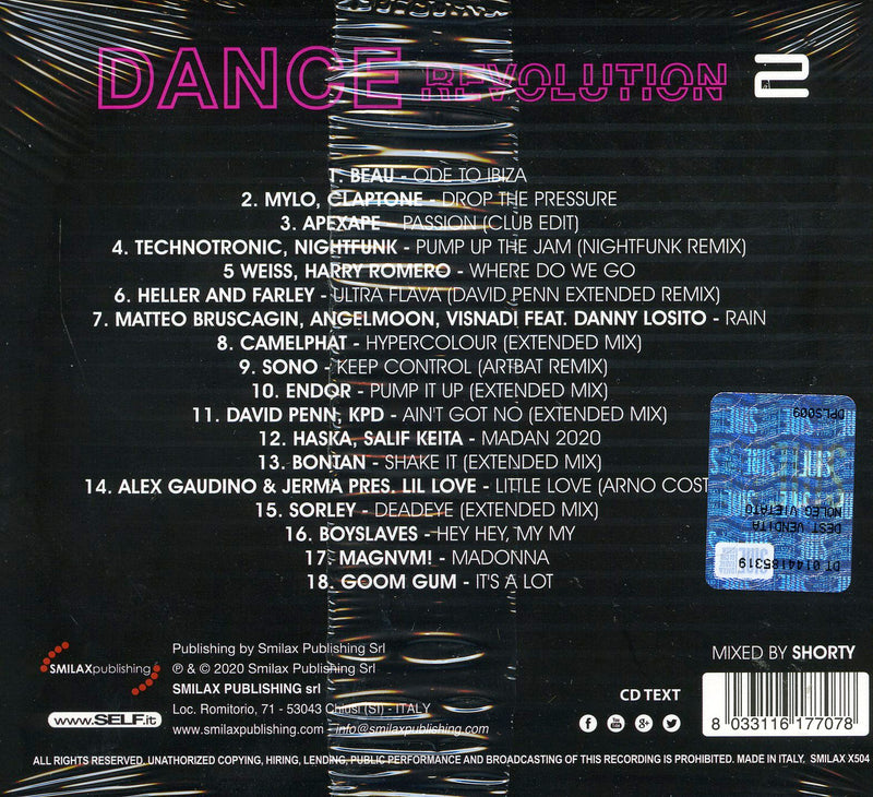 Compilation - Dance Revolution Vol.2 (M2O) Cd 8033116177078