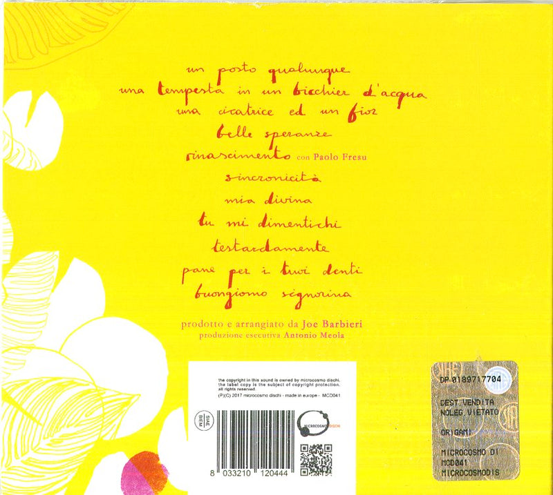 Barbieri Joe - Origami Cd 8033210120444