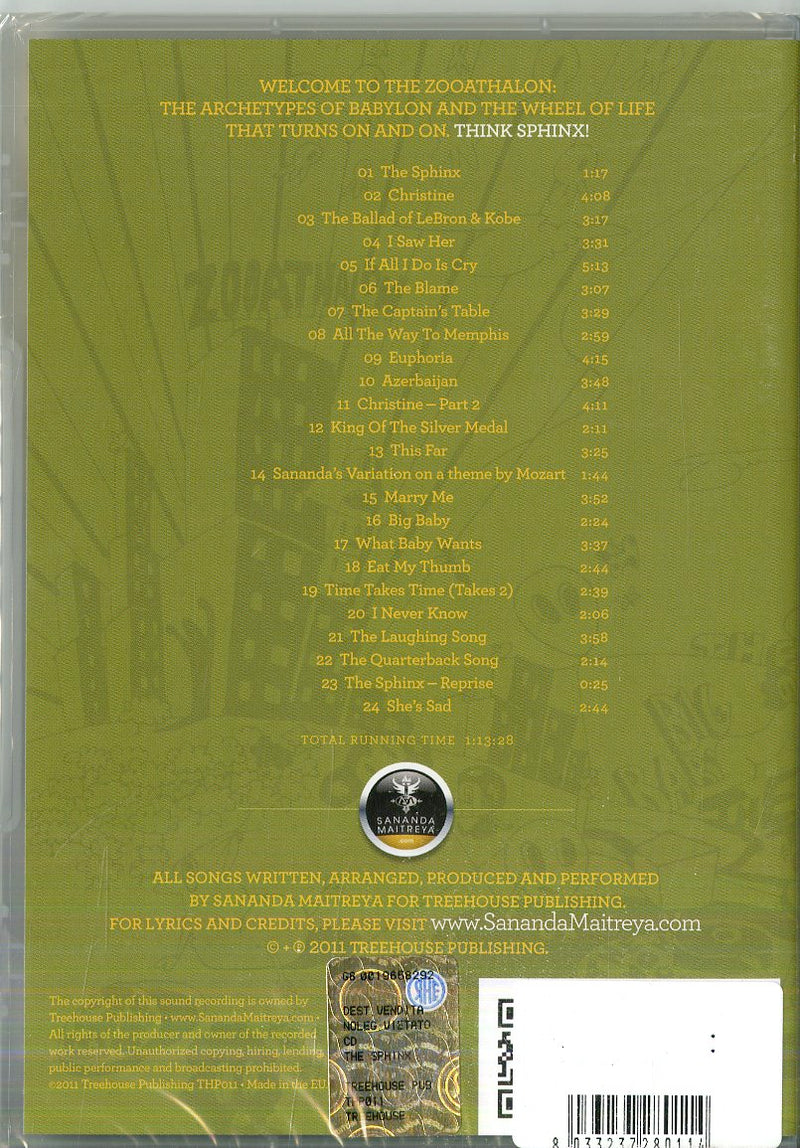 Maitreya Sananda - The Sphinx Cd 8033237280114