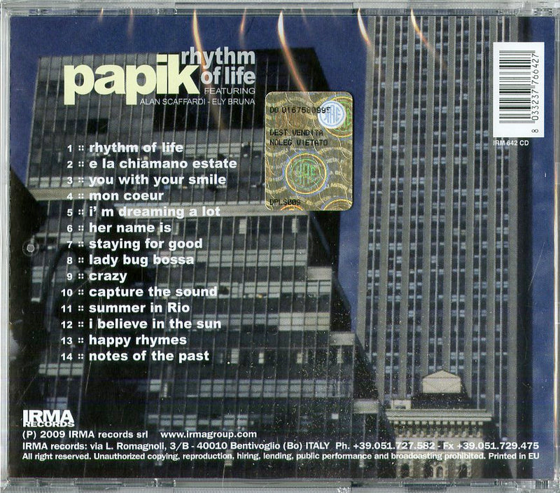 Papik - Rhythm Of Life Cd 8033237766427