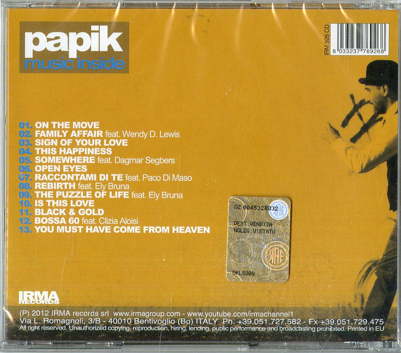 Papik - Music Inside Cd 8033237769268