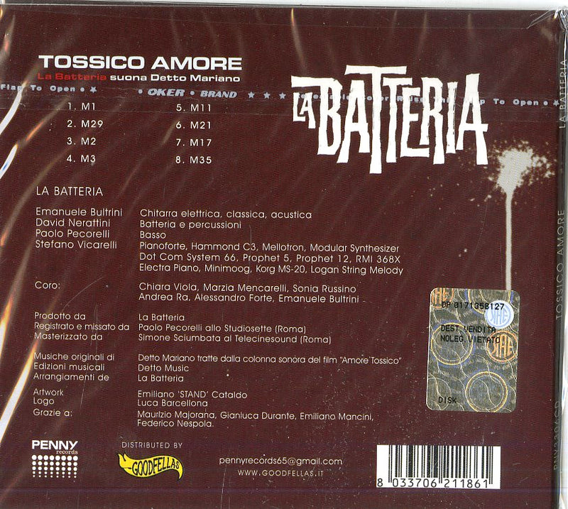 La Batteria - Tossico Amore Cd 8033706211861