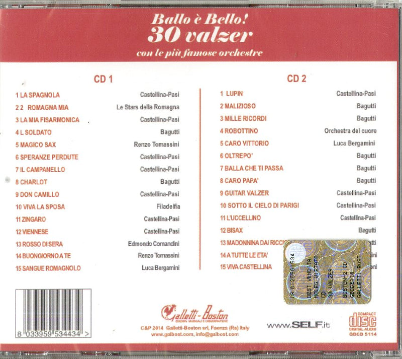Compilation - 30 Valzer Cd 8033959534434