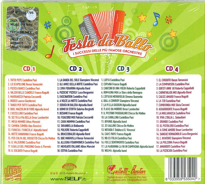 Compilation - Festa Da Ballo Cd 8033959535042