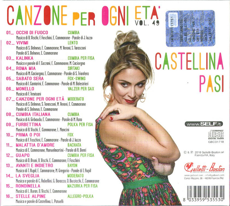 Castellina Pasi - Canzone Per Ogni Eta' 49 CD 8033959535530