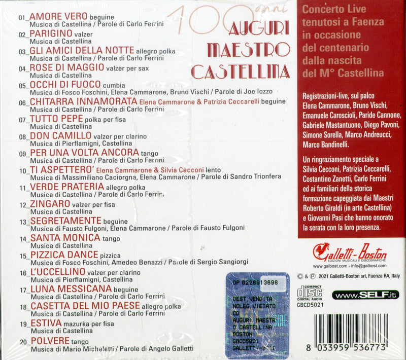 Castellina-Pasi - Auguri Maestro Castellina Cd 8033959536773