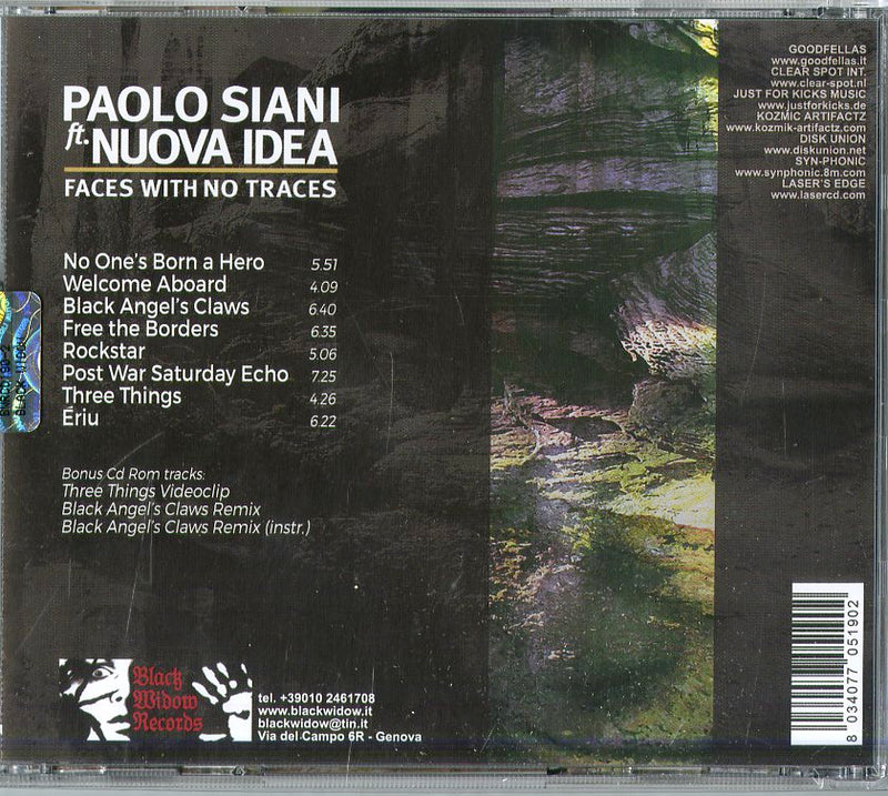 Siani Paolo Feat Nuova Idea - Faces With No Traces Cd 8034077051902