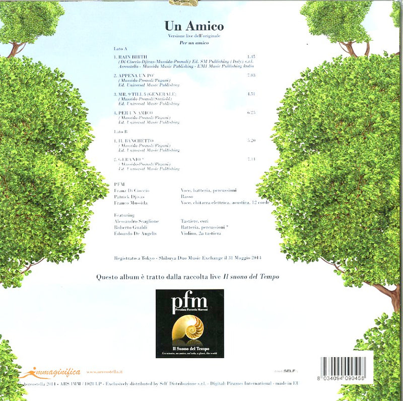 P. F. M. Premiata Forneria Marconi - Un Amico (Lp+Cd) Lp 8034094090458