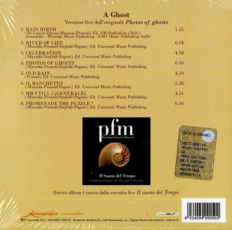 P. F. M. Premiata Forneria Marconi - A Ghost CD 8034094090502