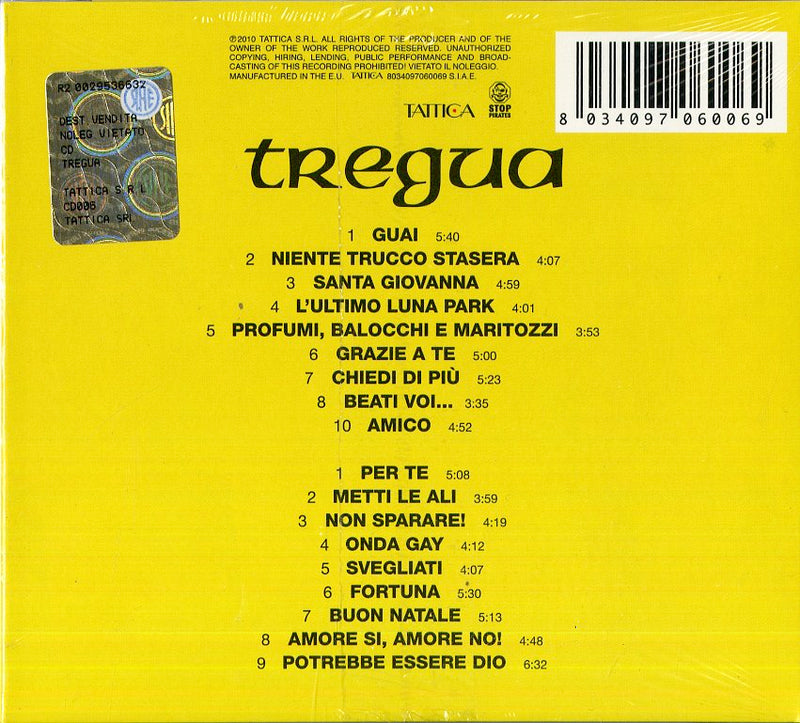 Zero Renato - Tregua Cd 8034097060069