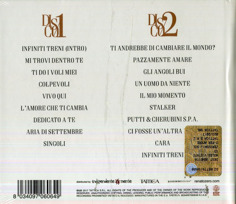 Zero Renato - Zerovskij...Solo Per Amore Cd 8034097060649