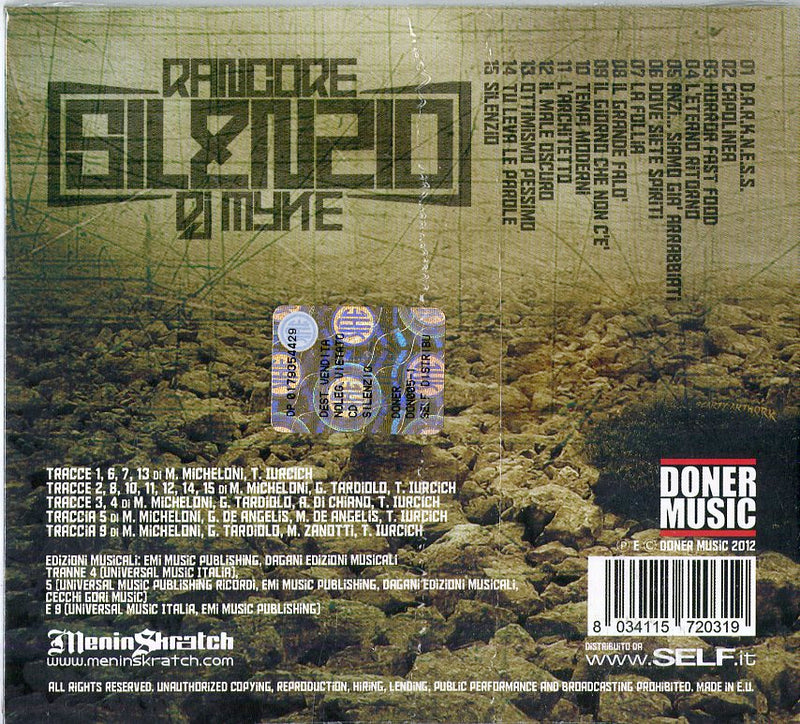 Rancore & Dj Myke - Silenzio Cd 8034115720319