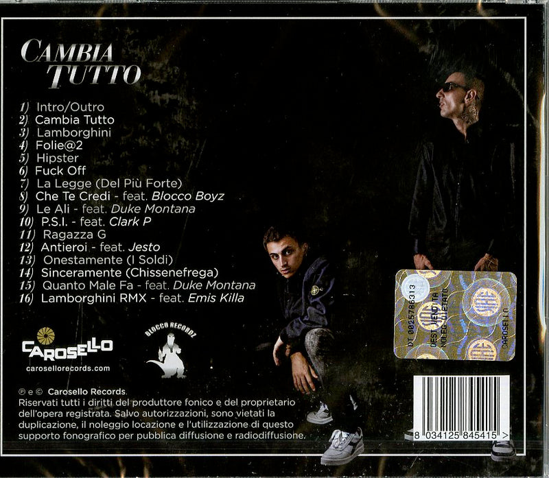 Luke Sick E Canesecco - Cambiatutto CD 8034125845415