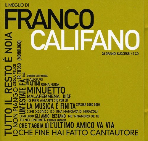 Califano Franco - Il Meglio Di Franco Califano Cd 8044291061120