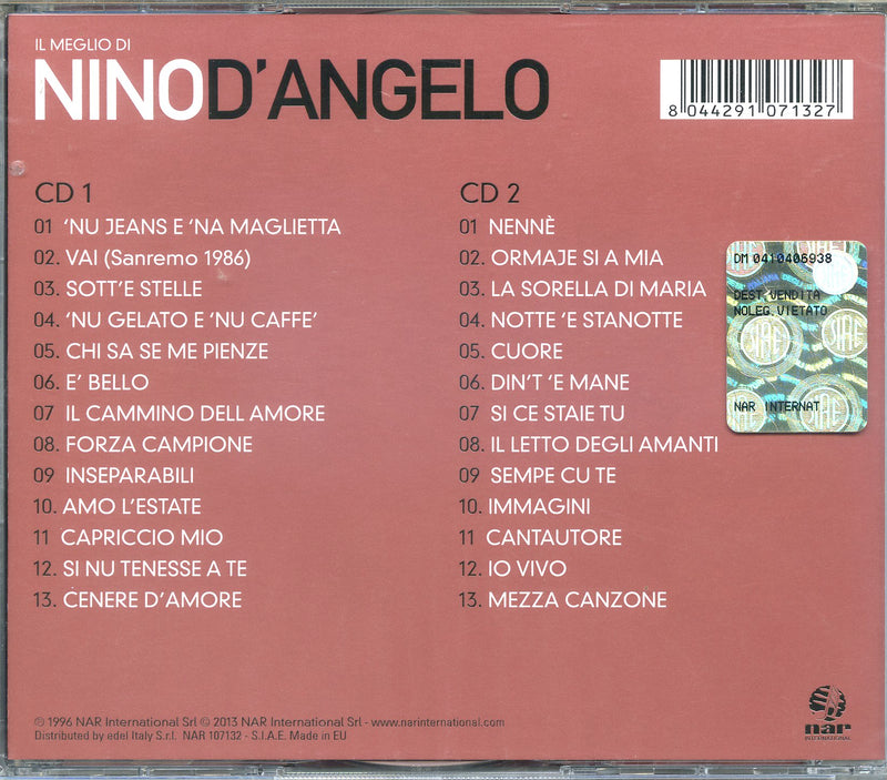 D'Angelo Nino - Il Meglio Di Nino D'Angelo Cd 8044291071327