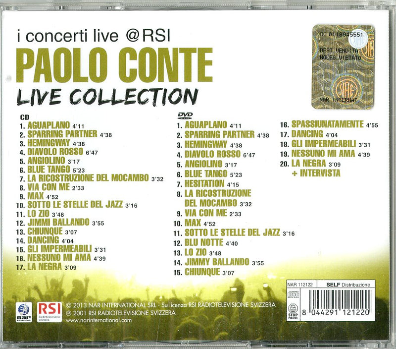 Conte Paolo - Live Collection (Cd+Dvd) Cd 8044291121220