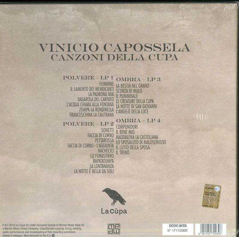 Capossela Vinicio - Canzoni Della Cupa (Ltd.Edt.180 Gr.) Vinile LP - Vinyl record 8051040720306