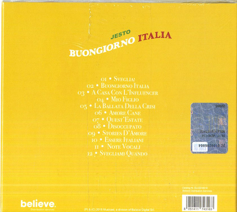 Jesto - Buongiorno Italia Cd 8051411743163