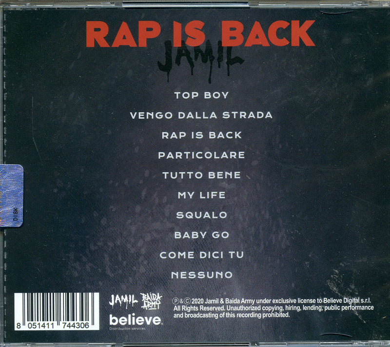 Jamil - Rap Is Back Cd 8051411744306