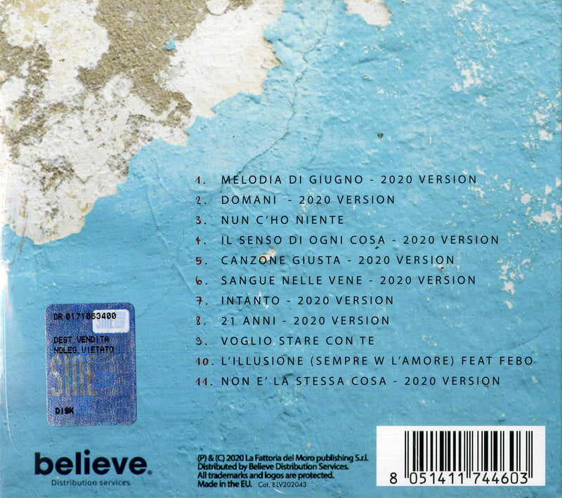 Moro Fabrizio - Canzoni D'Amore Nascoste Cd 8051411744603