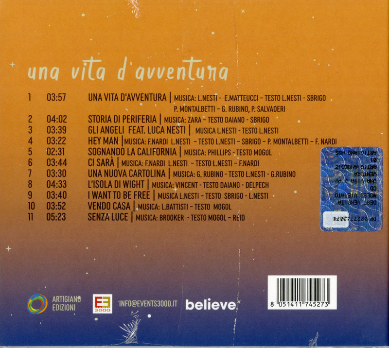 Dik Dik - Una Vita D' Avventura Cd 8051411745273
