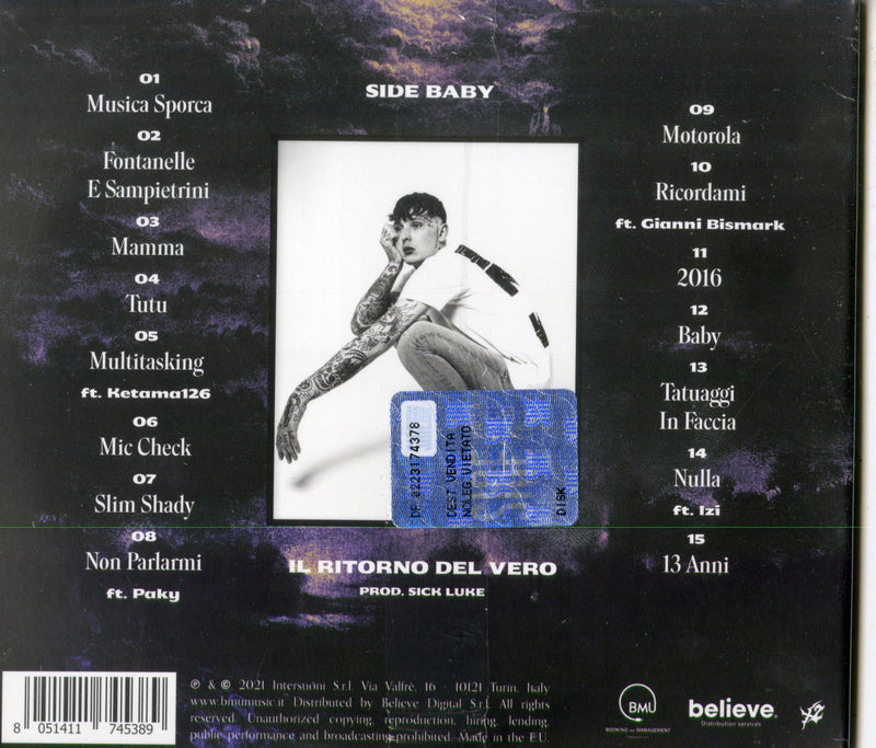 Side Baby - Il Ritorno Del Vero Cd 8051411745389