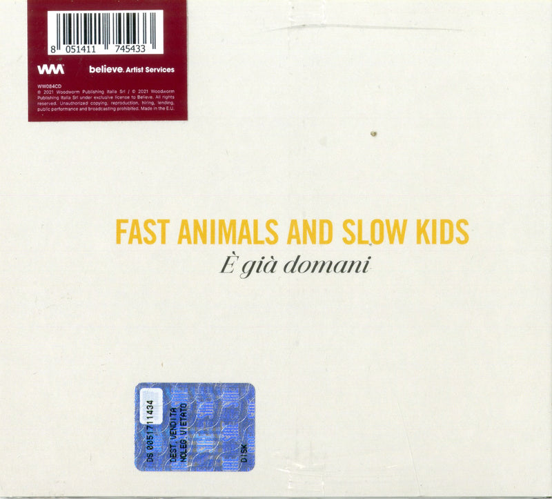 Fast Animals And Slow Kids - Ãˆ GiÃ  Domani Cd 8051411745433
